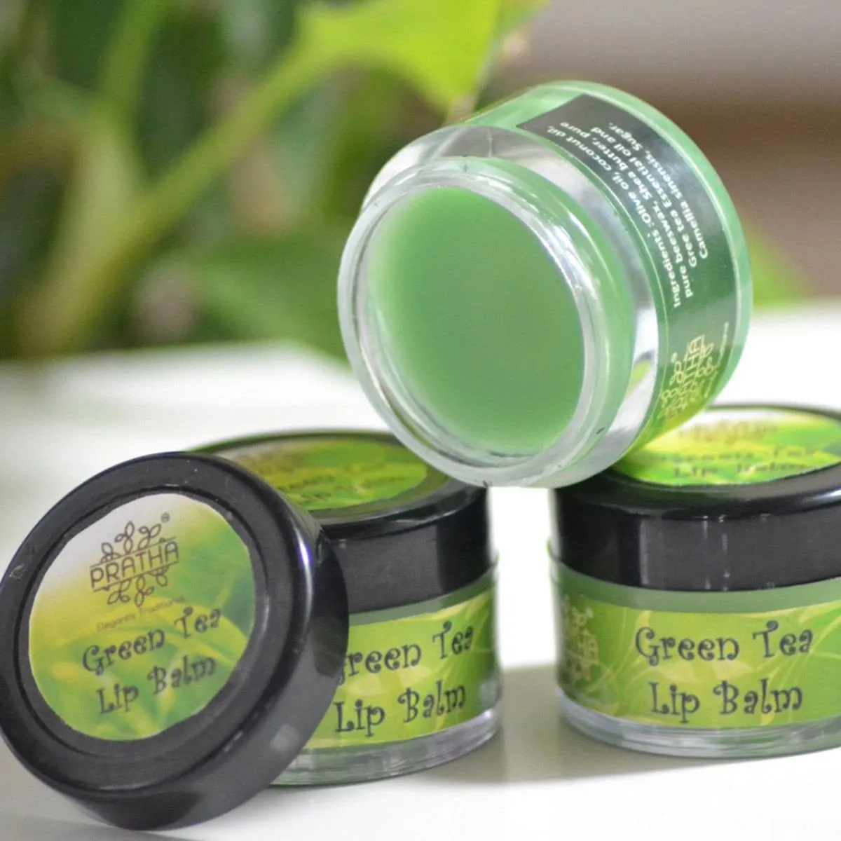 100% Natural Green Tea Lip Balm