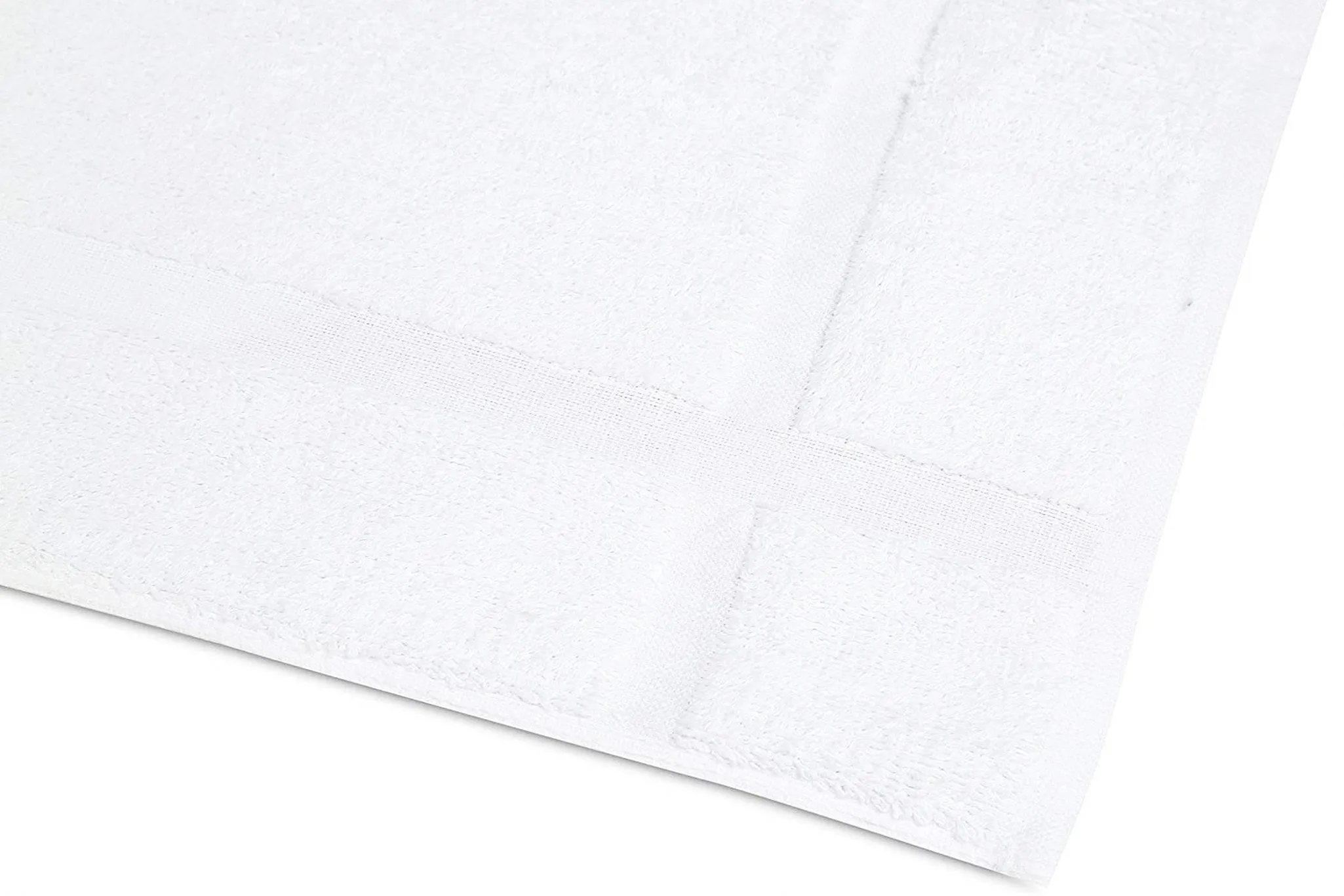120 New White Cotton Blend Economy 20X30 Inches Hotel Bath Mats