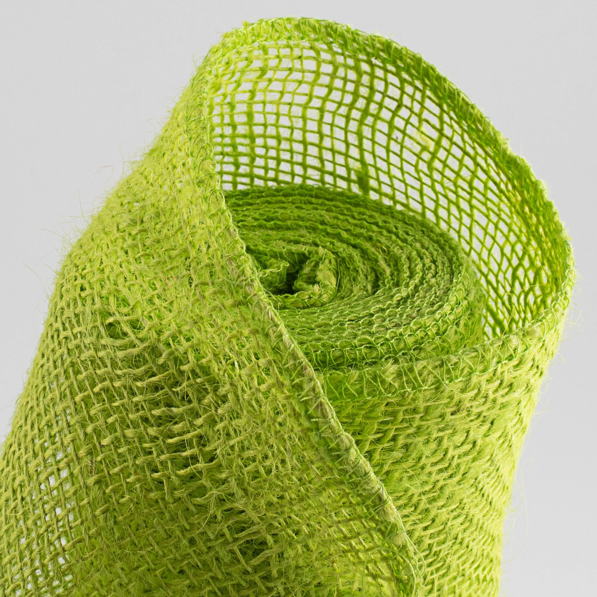 18" Colorfast Loose Weave Burlap: Apple Green (10 Yards)