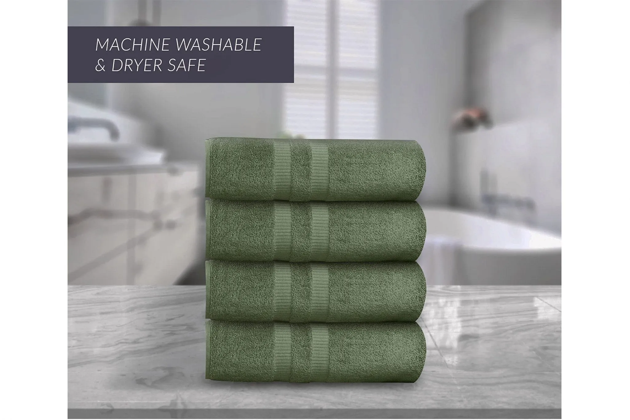 24 Pack Premium Ringspun Cotton Bath Sheets ( 30x60 Inch) Luxury Bath Towel