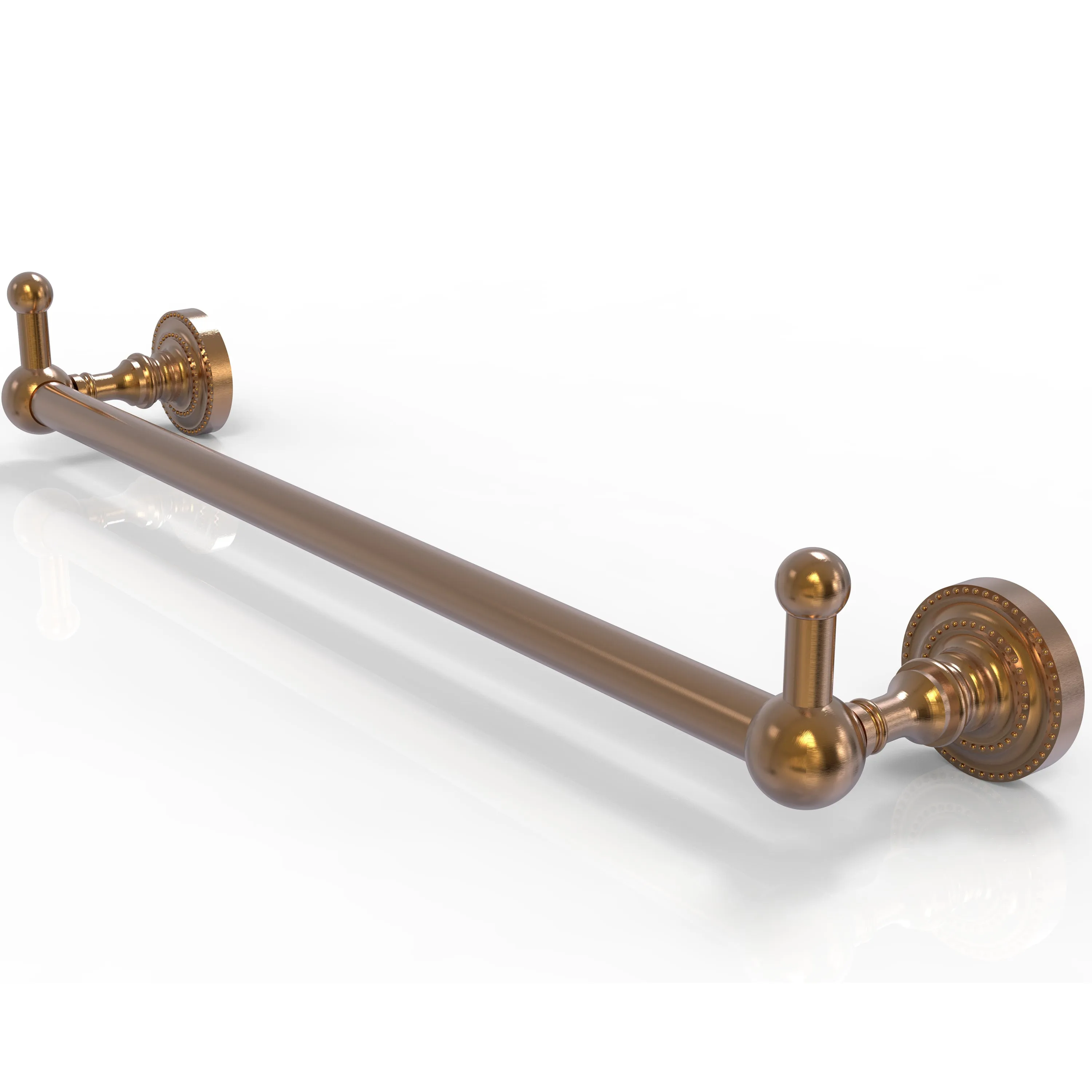 Allied Brass Dottingham Collection 24" Towel Bar with Integrated Hooks DT-41-24-PEG-ABR