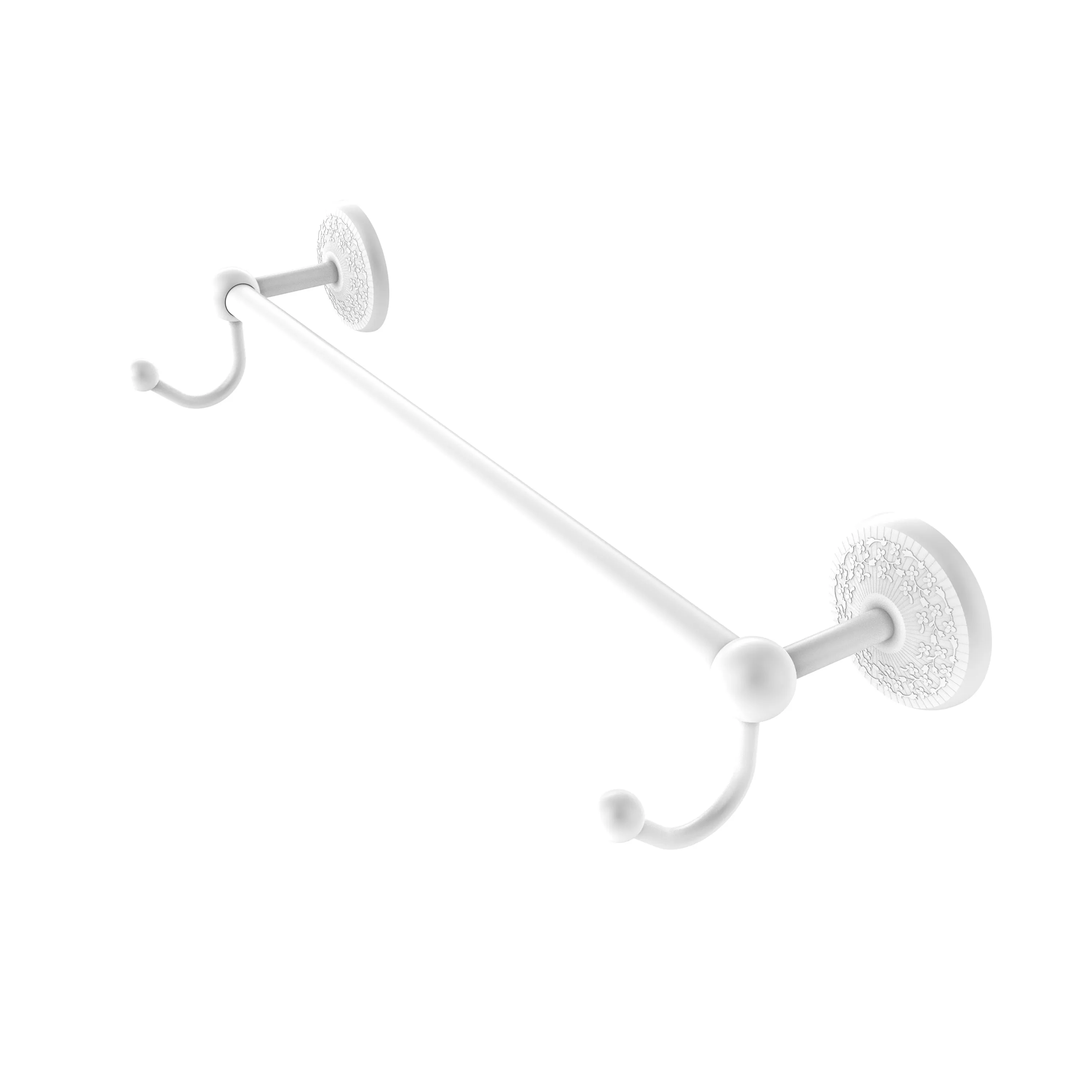 Allied Brass Prestige Monte Carlo Collection 18" Towel Bar with Integrated Hooks PMC-41-18-HK-ABR