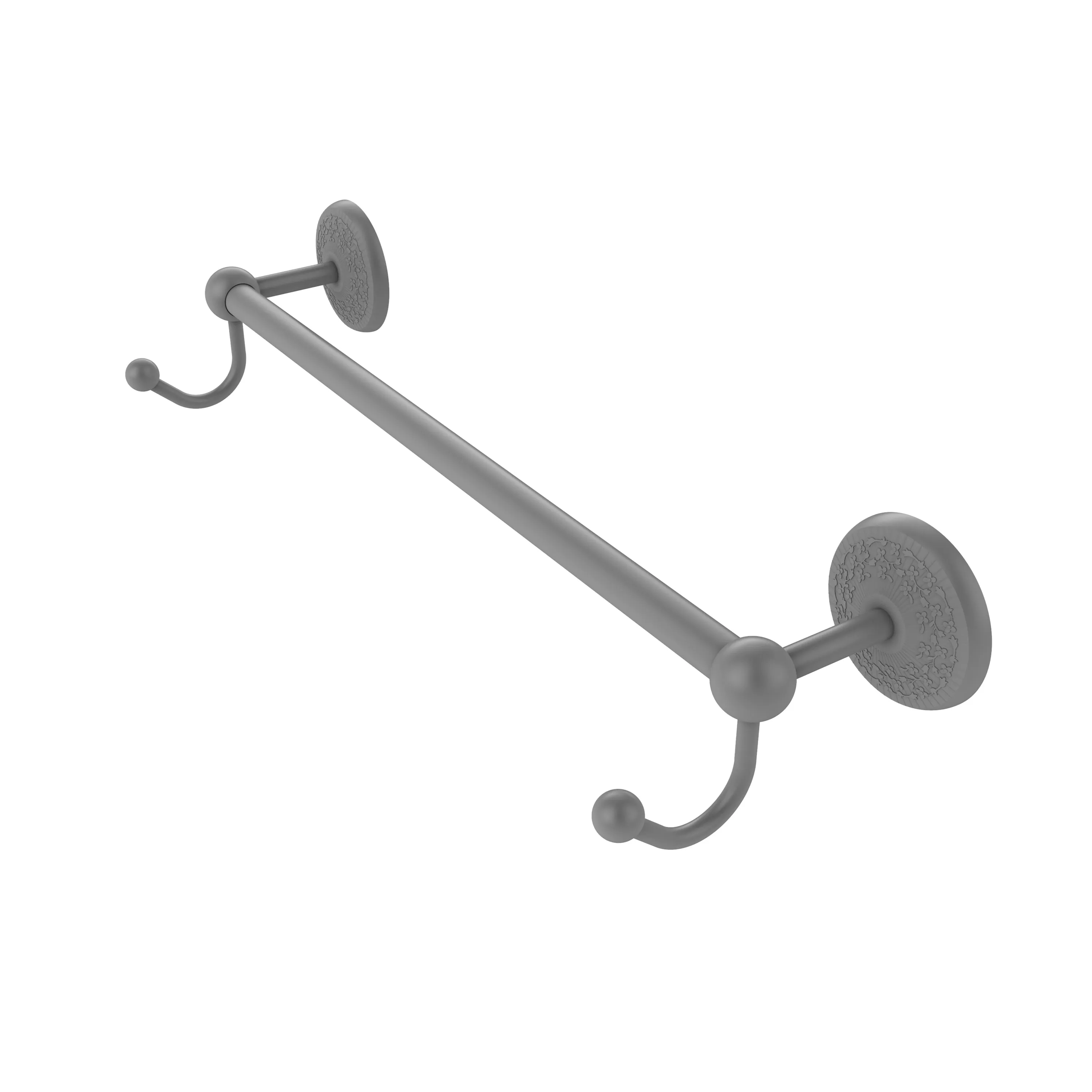 Allied Brass Prestige Monte Carlo Collection 18" Towel Bar with Integrated Hooks PMC-41-18-HK-ABR