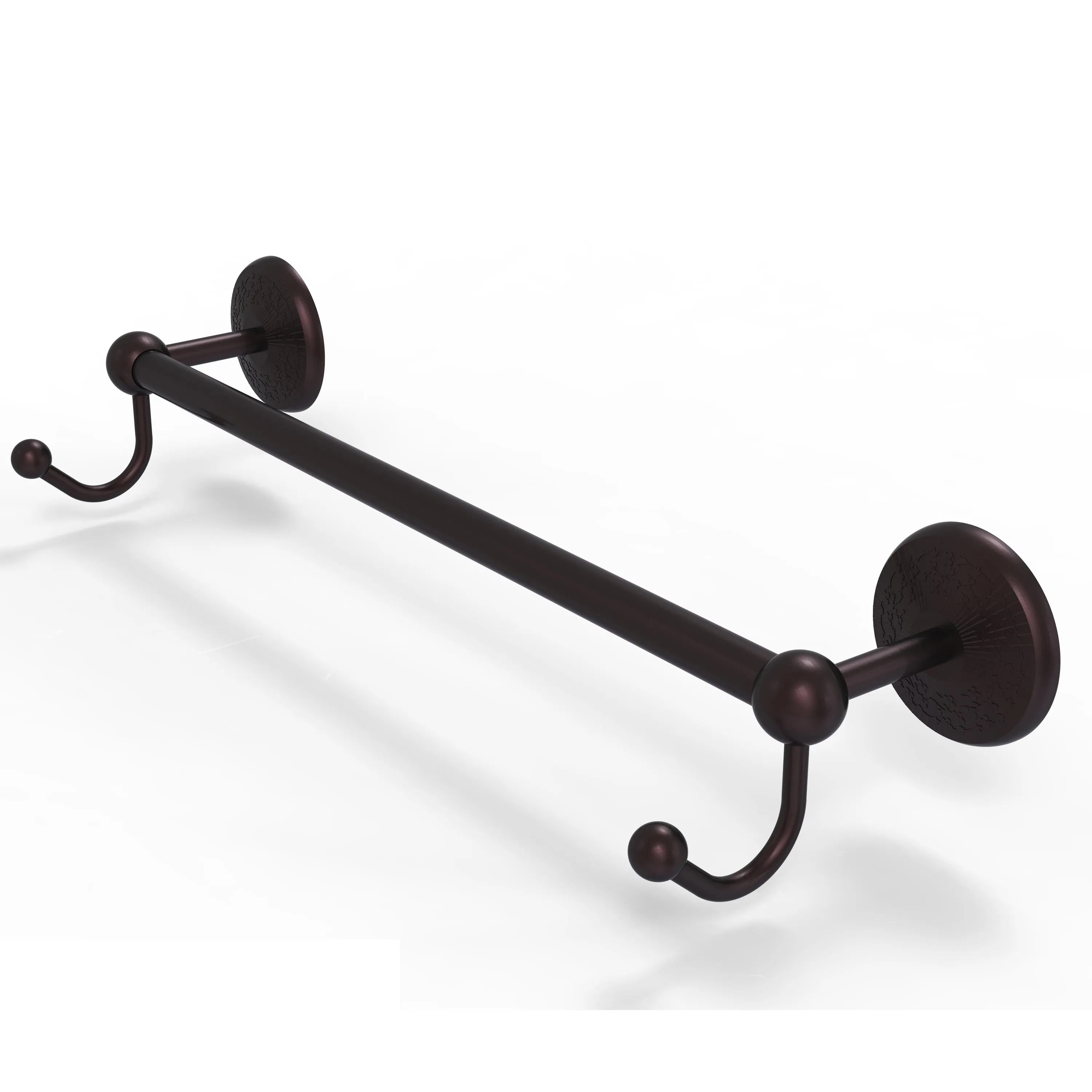 Allied Brass Prestige Monte Carlo Collection 18" Towel Bar with Integrated Hooks PMC-41-18-HK-ABR