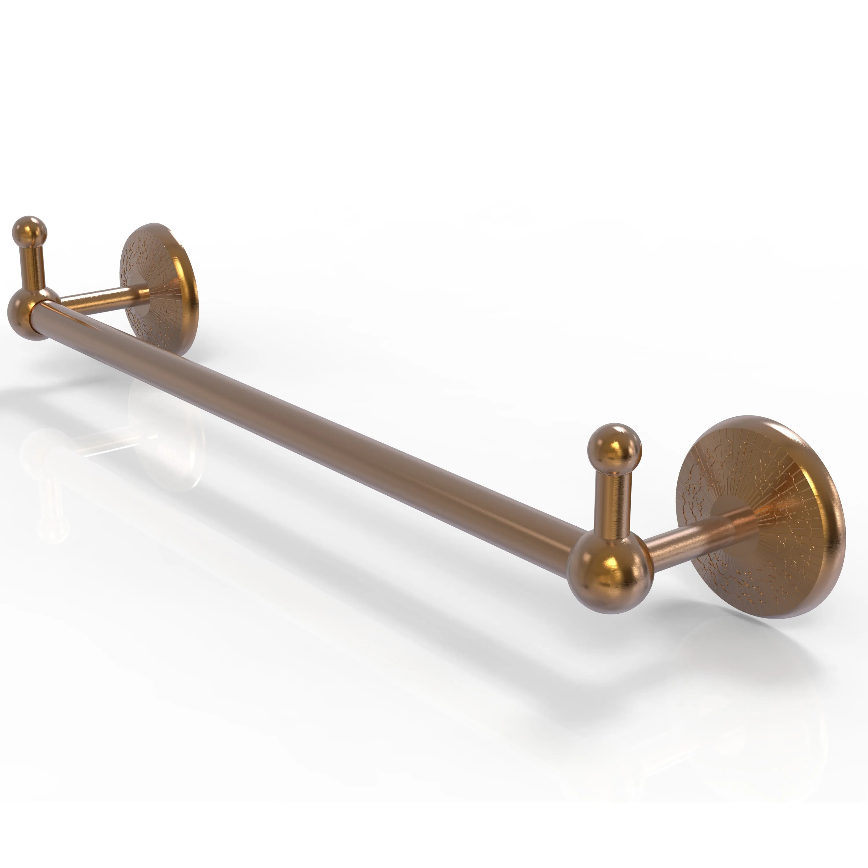 Allied Brass Prestige Monte Carlo Collection 18" Towel Bar with Integrated Hooks PMC-41-18-PEG-ABR