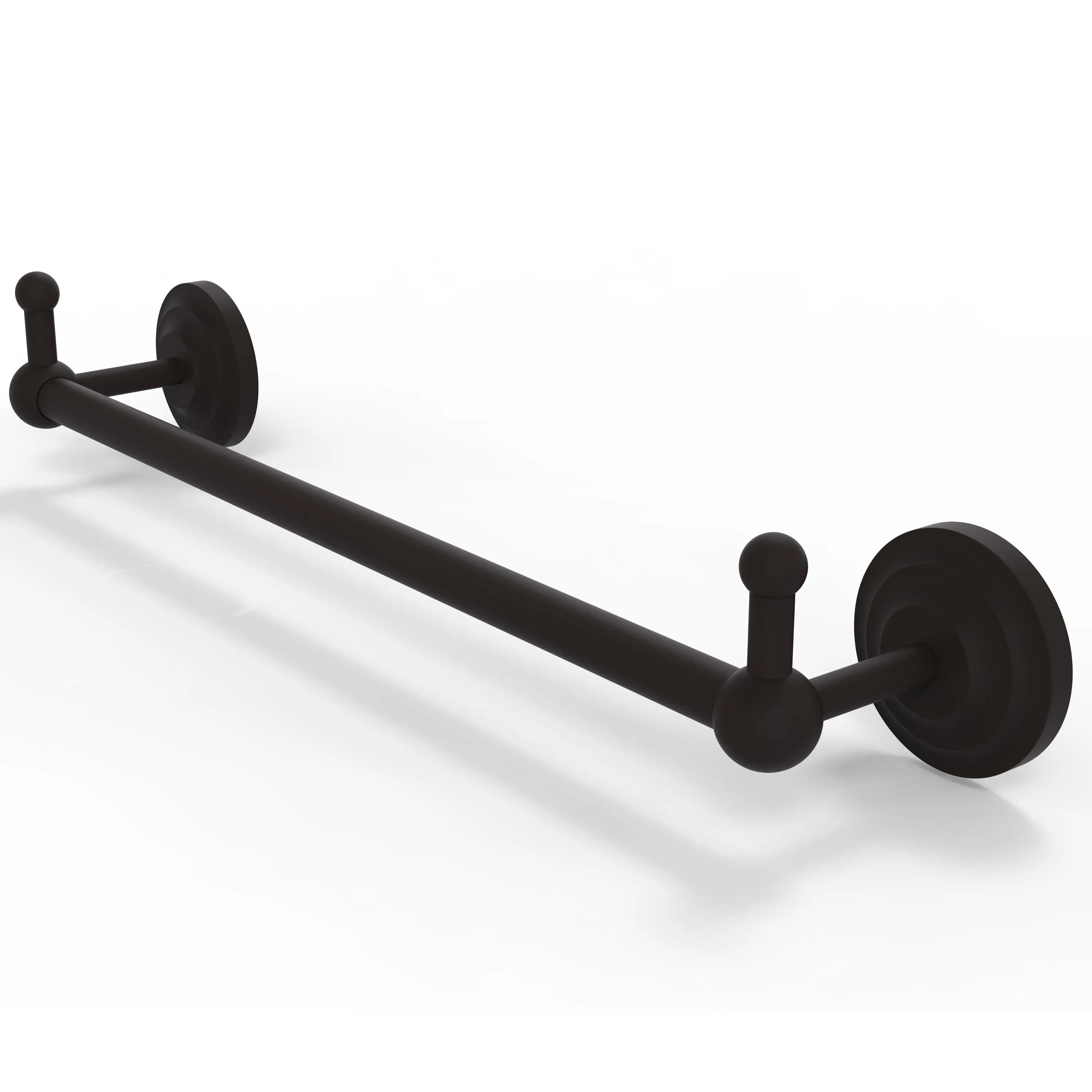 Allied Brass Prestige Que New Collection 24" Towel Bar with Integrated Hooks PQN-41-24-PEG-ABR