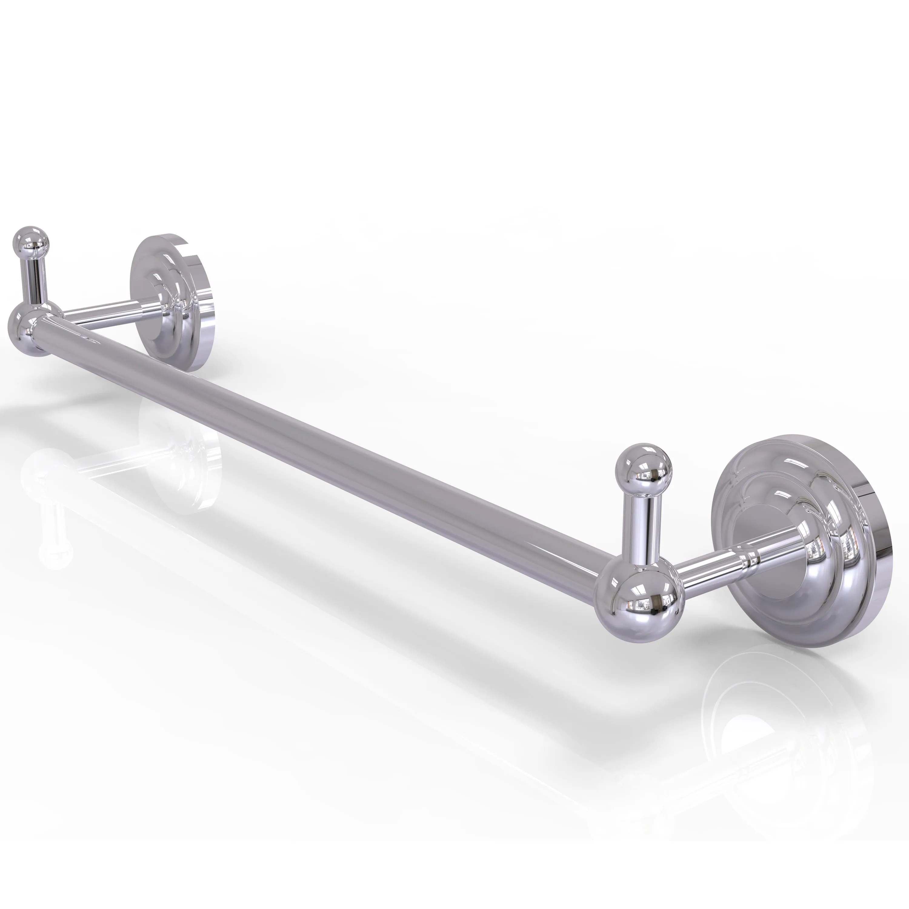 Allied Brass Prestige Que New Collection 24" Towel Bar with Integrated Hooks PQN-41-24-PEG-ABR