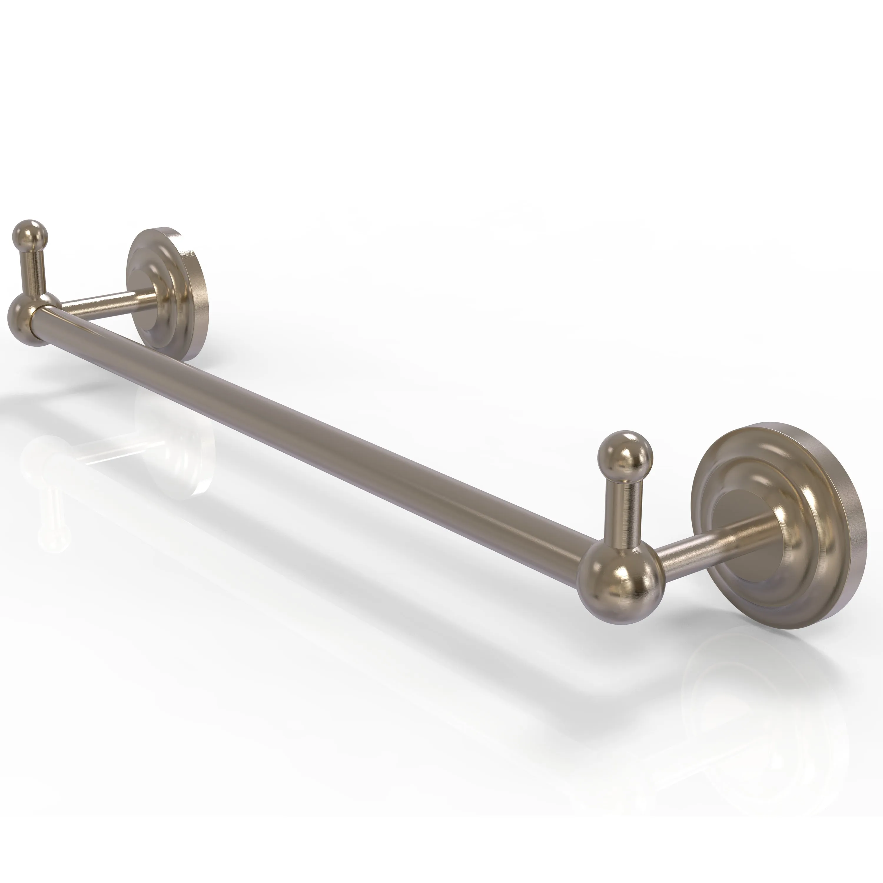 Allied Brass Prestige Que New Collection 24" Towel Bar with Integrated Hooks PQN-41-24-PEG-ABR