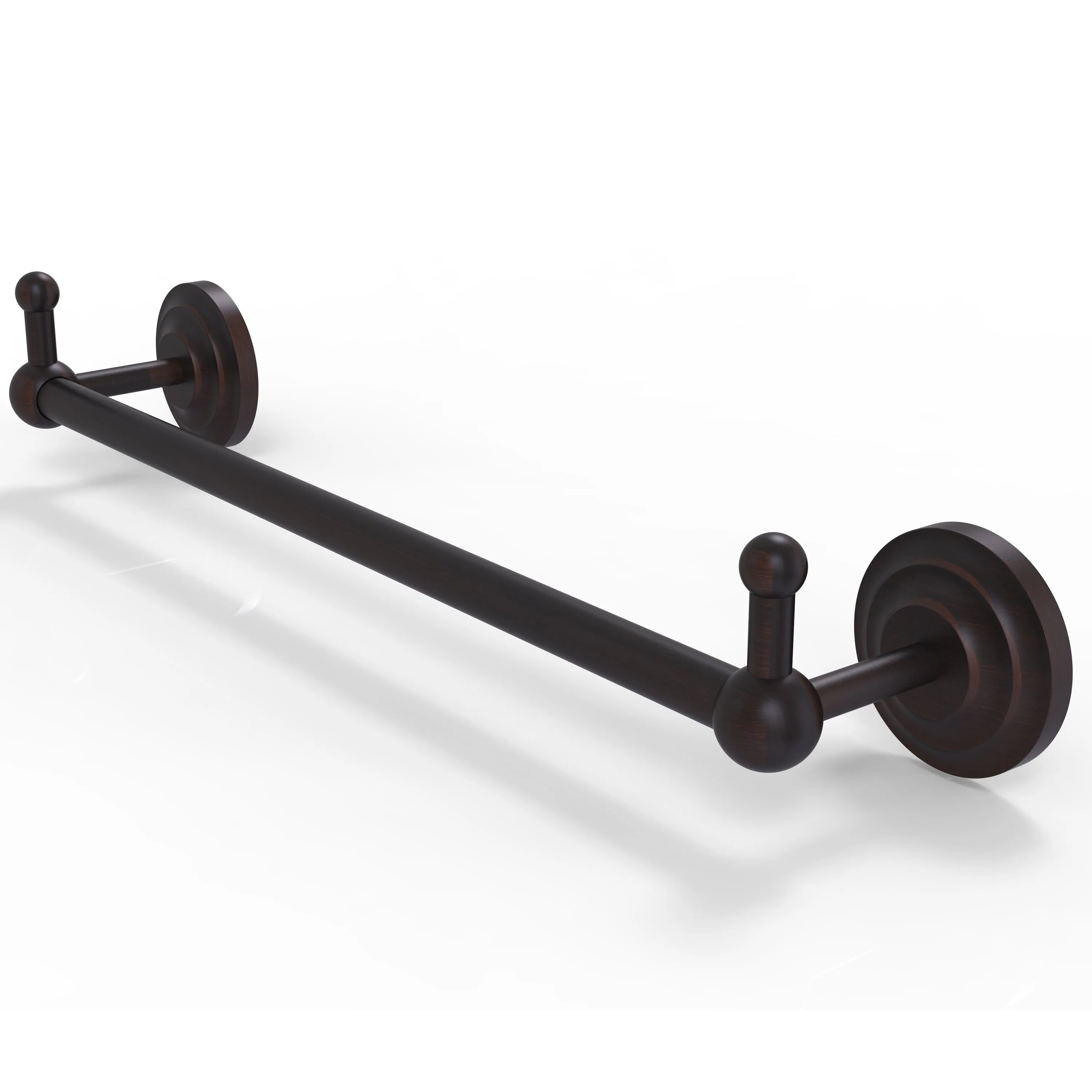 Allied Brass Prestige Que New Collection 24" Towel Bar with Integrated Hooks PQN-41-24-PEG-ABR
