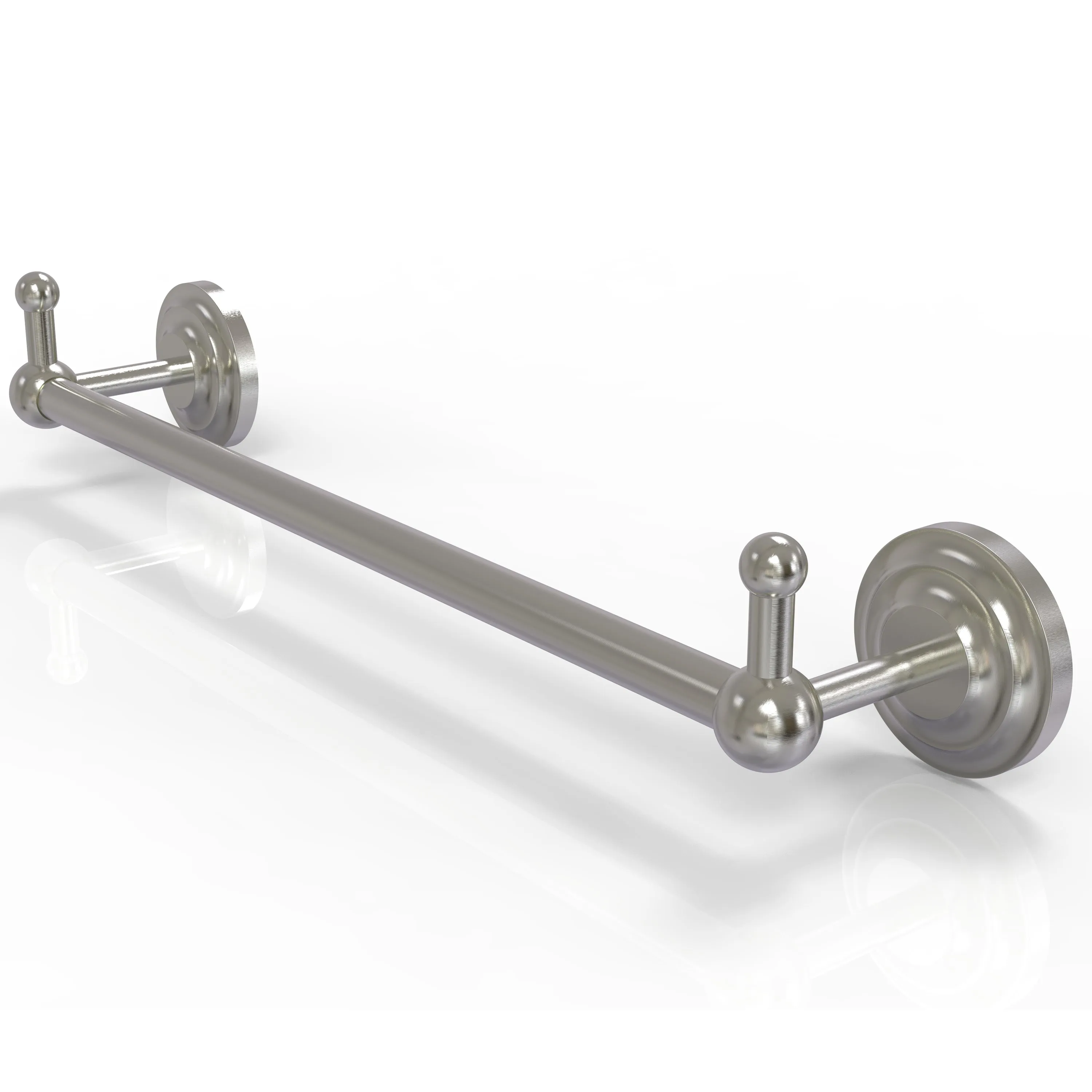 Allied Brass Prestige Que New Collection 24" Towel Bar with Integrated Hooks PQN-41-24-PEG-ABR