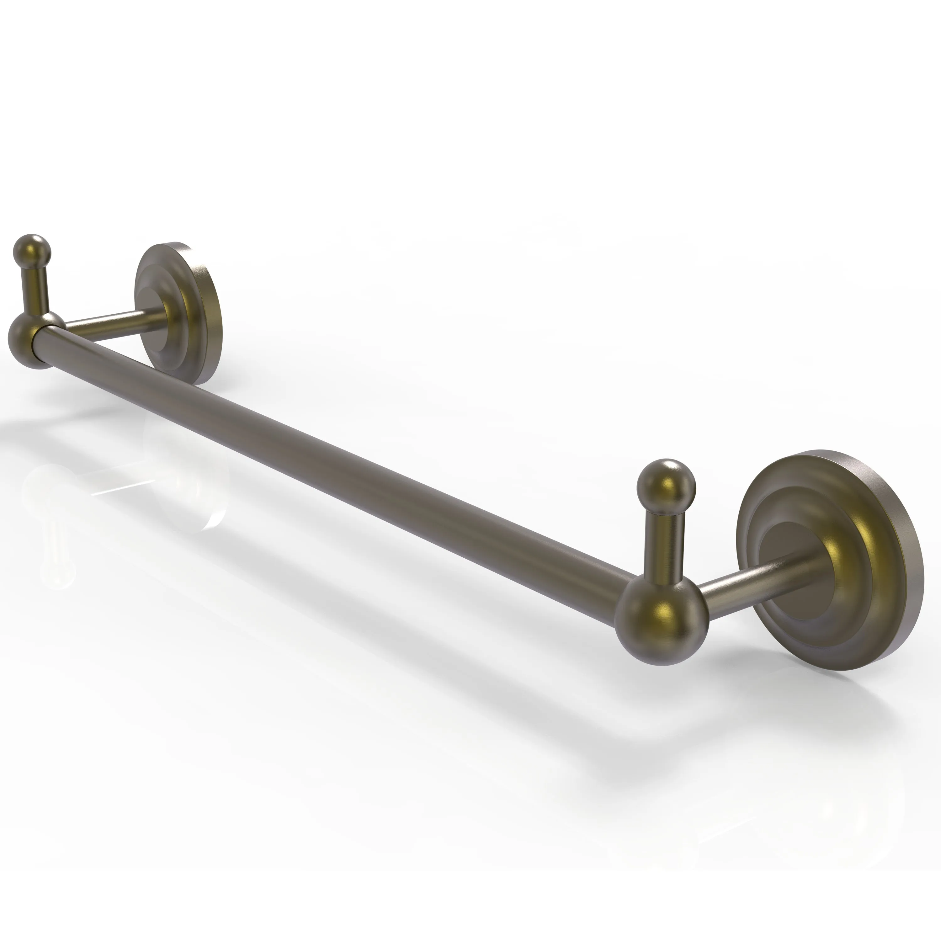 Allied Brass Prestige Que New Collection 24" Towel Bar with Integrated Hooks PQN-41-24-PEG-ABR