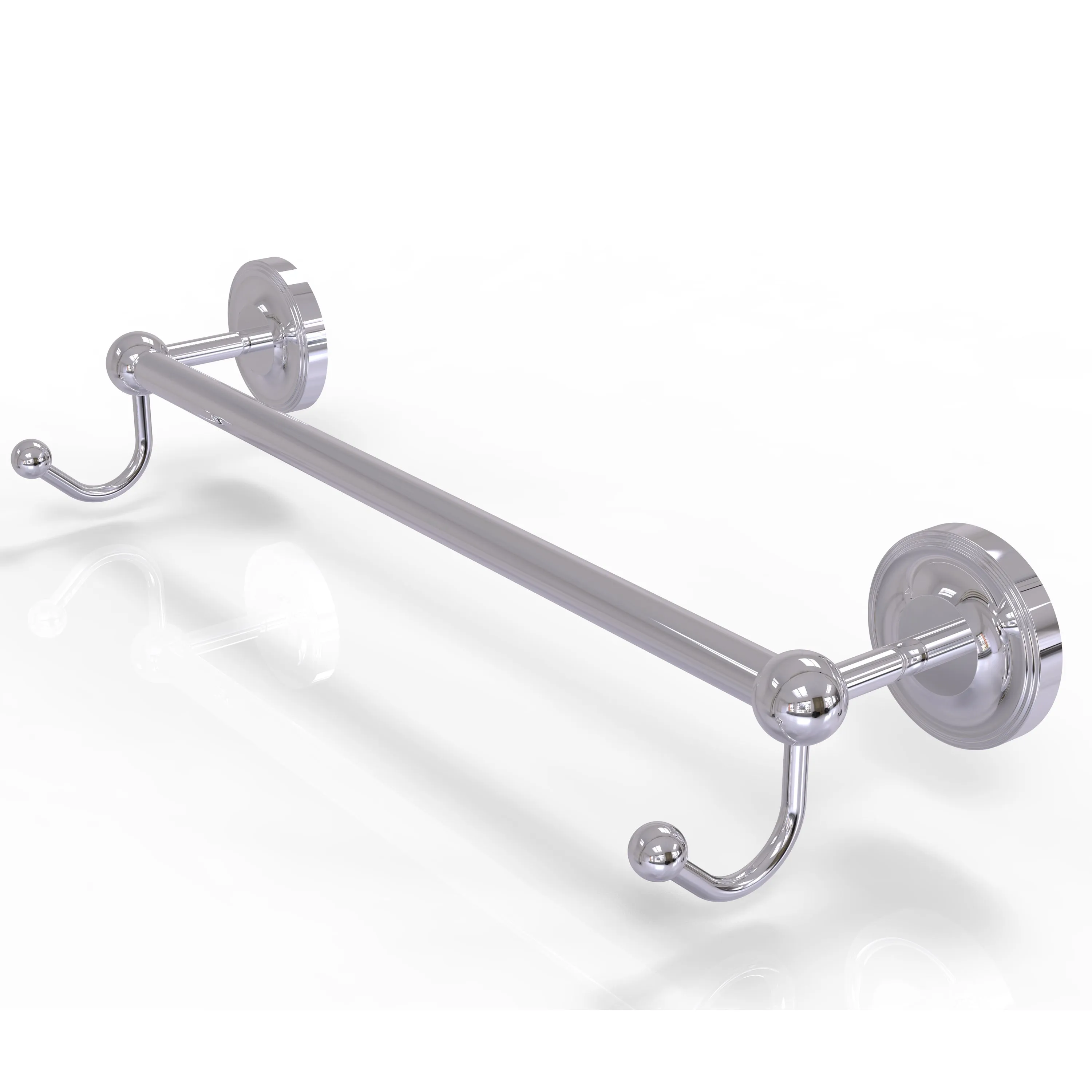 Allied Brass Prestige Regal Collection 18" Towel Bar with Integrated Hooks PR-41-18-HK-ABR