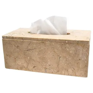 BATHROOM NAPKIN HOLDER MARBLE BEIGE 25x12x10cm