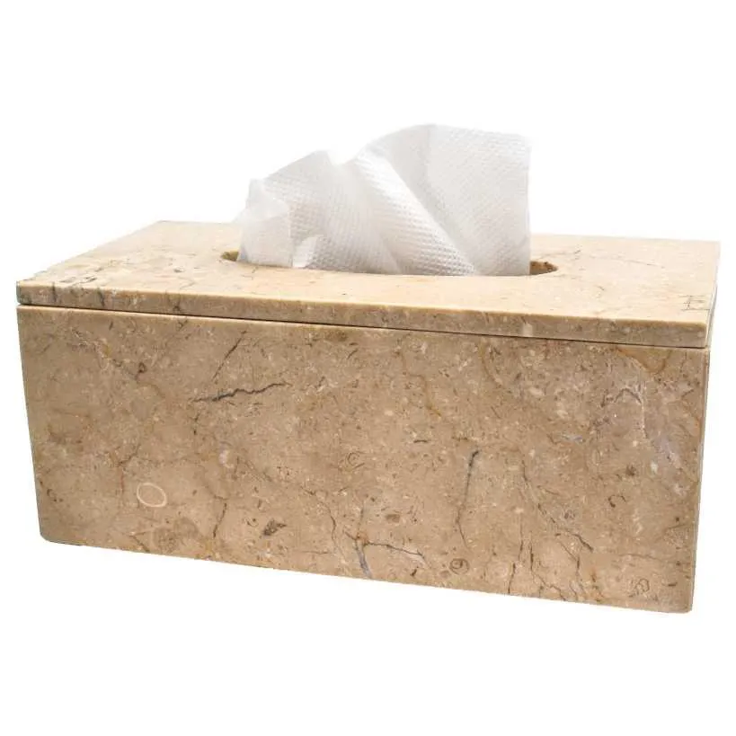 BATHROOM NAPKIN HOLDER MARBLE BEIGE 25x12x10cm