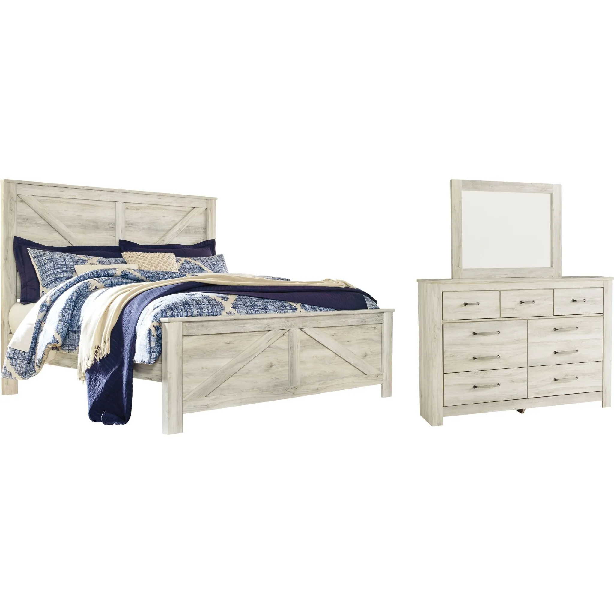 Bellaby 5 Piece Crossbuck Panel Bedroom