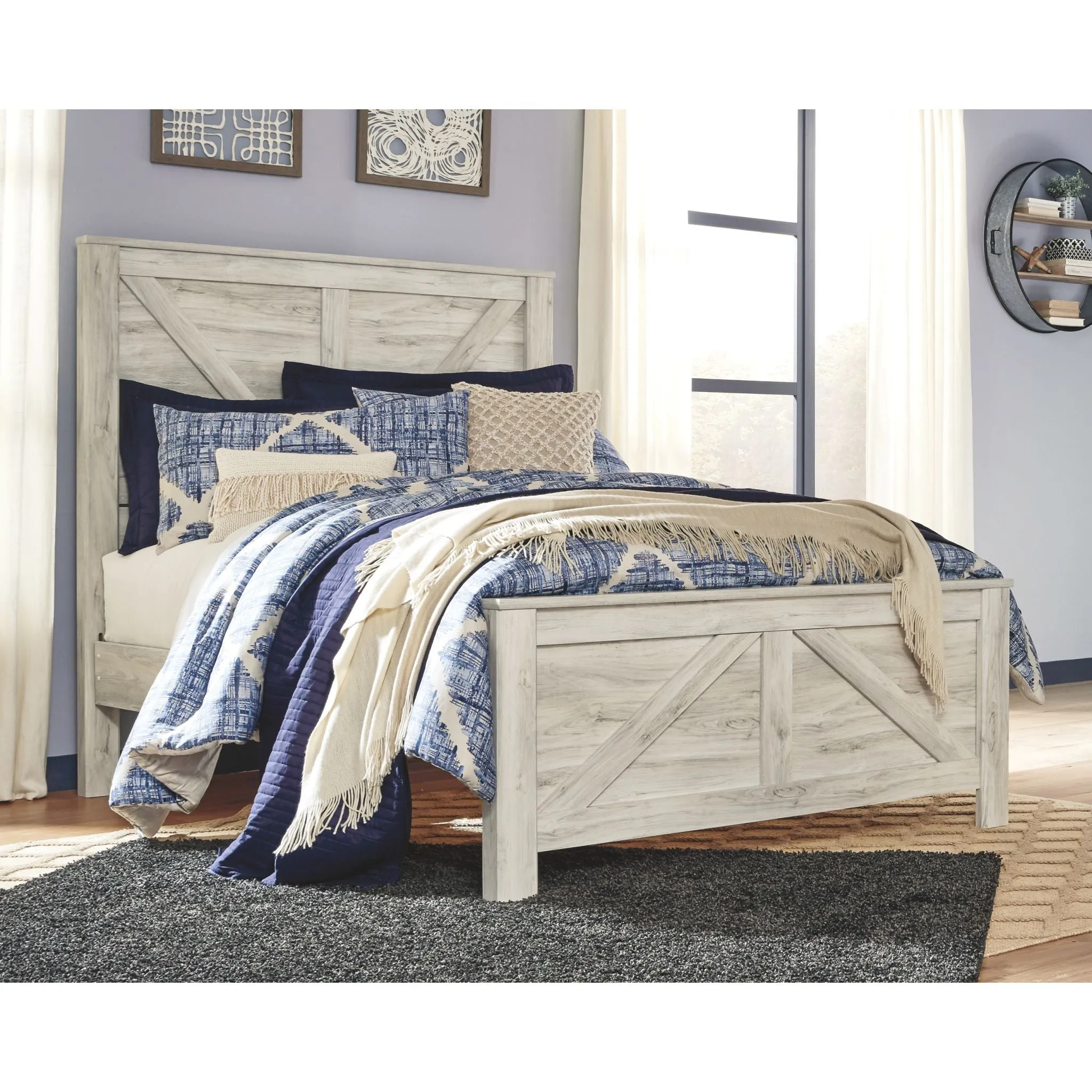 Bellaby 5 Piece Crossbuck Panel Bedroom