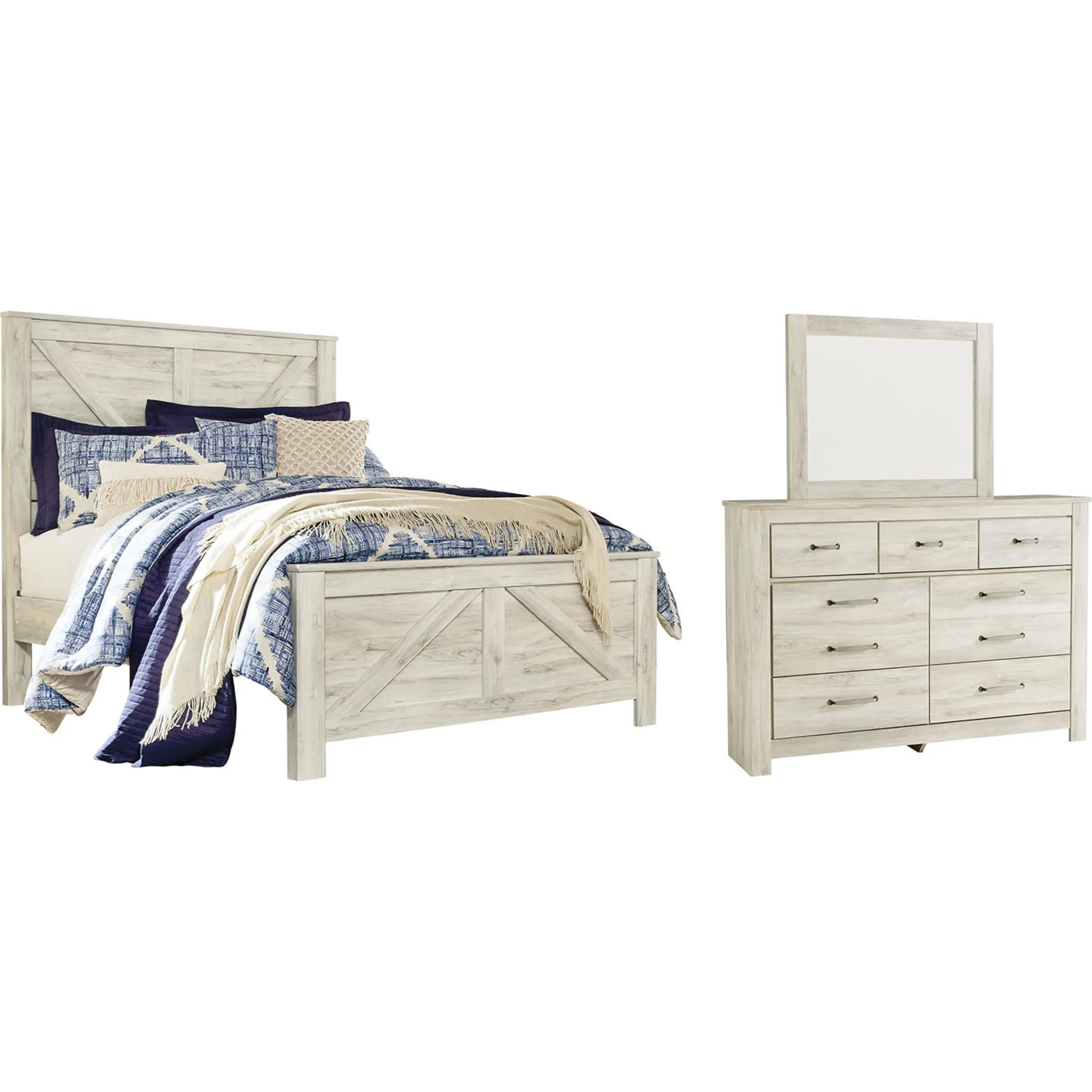 Bellaby 5 Piece Crossbuck Panel Bedroom