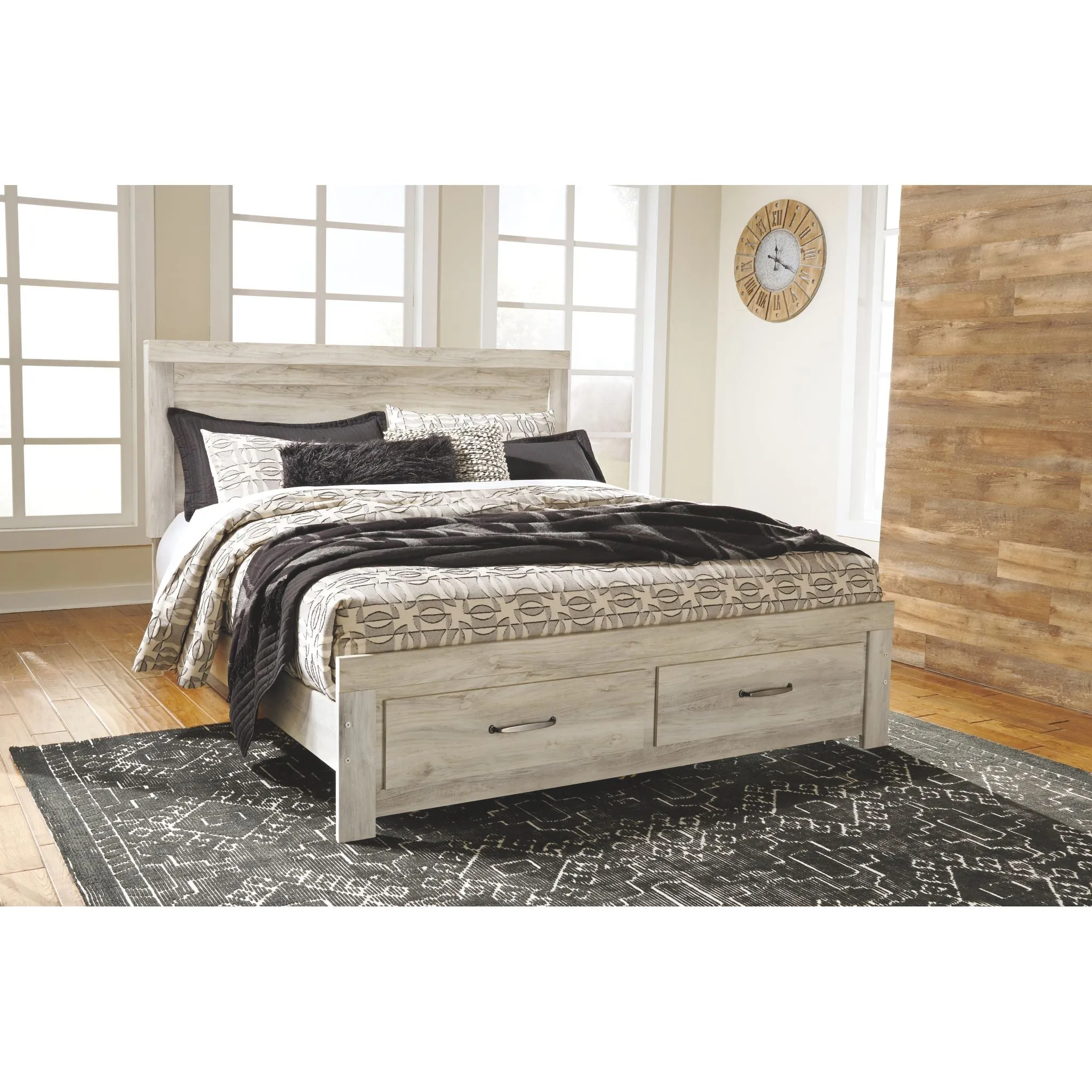 Bellaby 5 Piece Queen Storage Bedroom - Whitewash