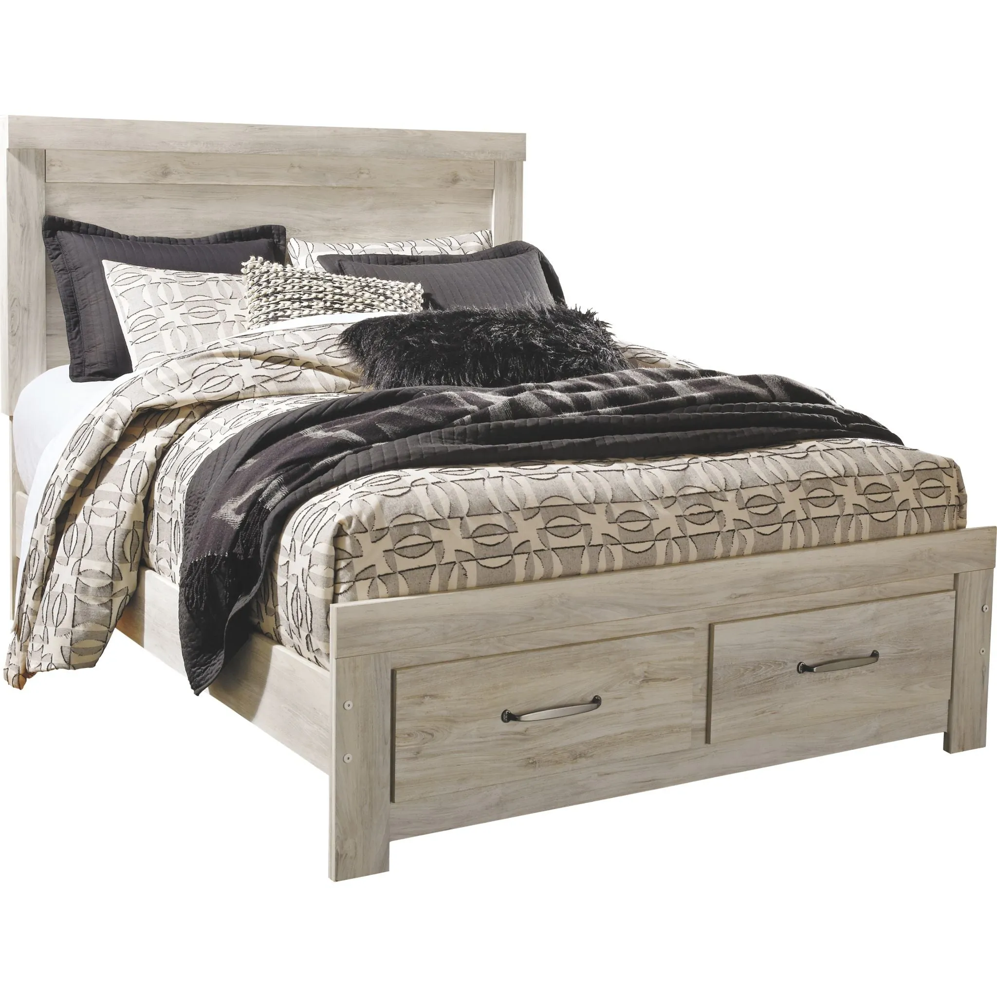 Bellaby 5 Piece Queen Storage Bedroom - Whitewash