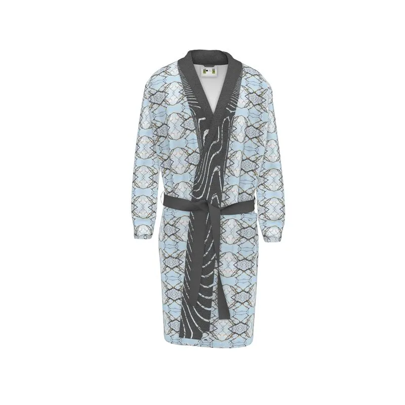 Blue Lichen Lace Bathrobe