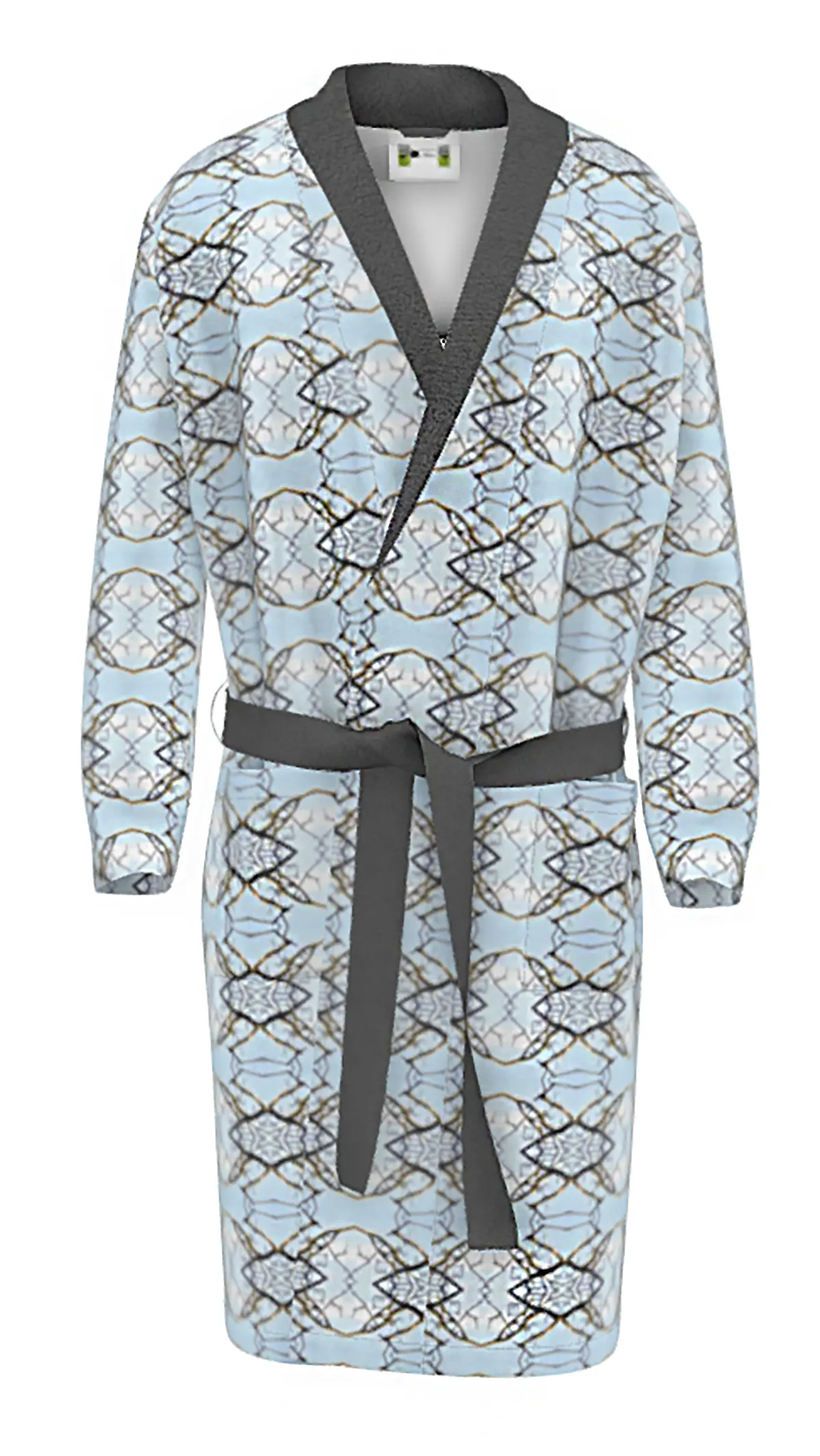 Blue Lichen Lace Bathrobe