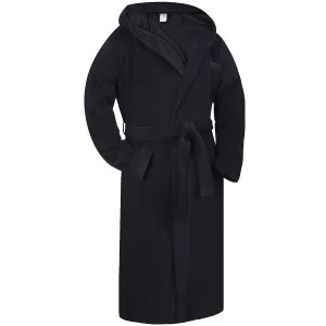 Boys Lightweight Black Terry Bathrobe