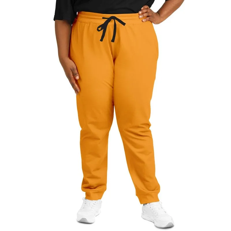 Bright Orange Joggers | Unisex | with PLUS sizes | Bright Pure Orange | C0M50Y100K0