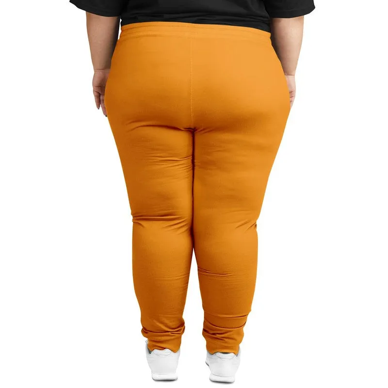 Bright Orange Joggers | Unisex | with PLUS sizes | Bright Pure Orange | C0M50Y100K0