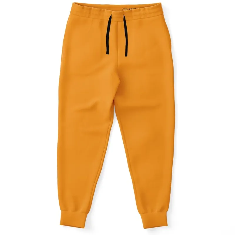 Bright Orange Joggers | Unisex | with PLUS sizes | Bright Pure Orange | C0M50Y100K0