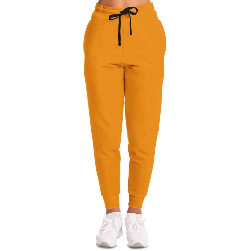 Bright Orange Joggers | Unisex | with PLUS sizes | Bright Pure Orange | C0M50Y100K0