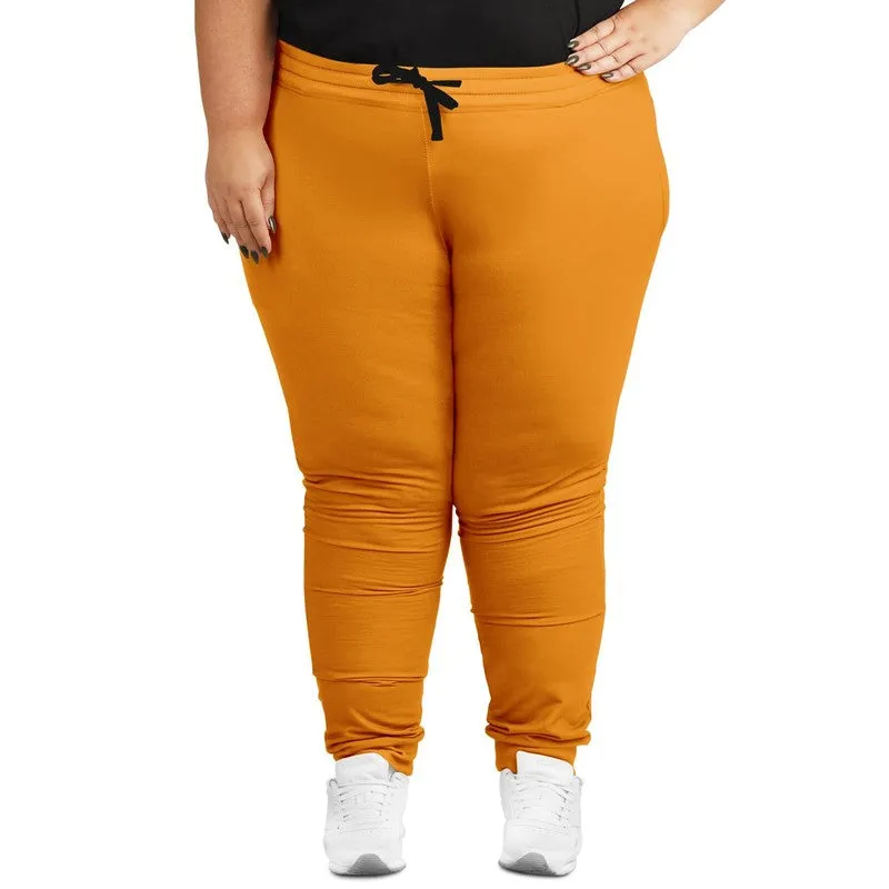 Bright Orange Joggers | Unisex | with PLUS sizes | Bright Pure Orange | C0M50Y100K0