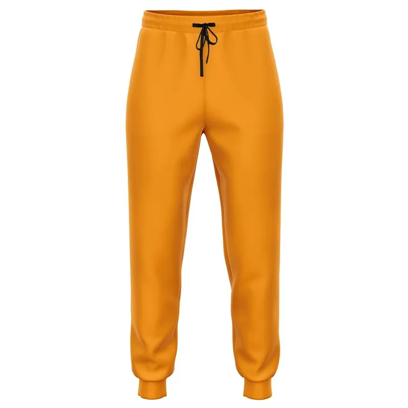 Bright Orange Joggers | Unisex | with PLUS sizes | Bright Pure Orange | C0M50Y100K0