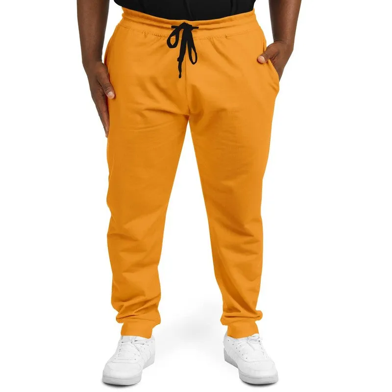Bright Orange Joggers | Unisex | with PLUS sizes | Bright Pure Orange | C0M50Y100K0