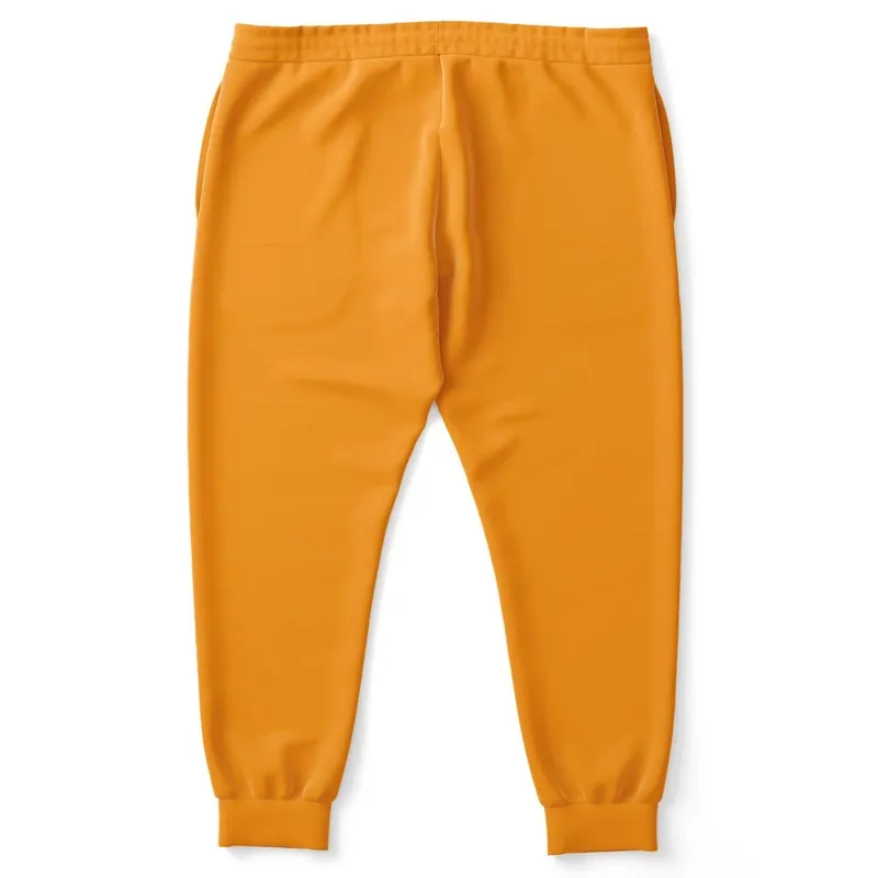 Bright Orange Joggers | Unisex | with PLUS sizes | Bright Pure Orange | C0M50Y100K0