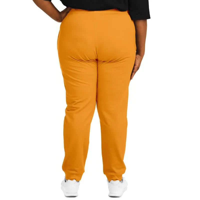 Bright Orange Joggers | Unisex | with PLUS sizes | Bright Pure Orange | C0M50Y100K0