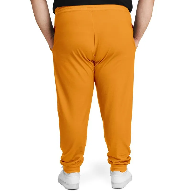 Bright Orange Joggers | Unisex | with PLUS sizes | Bright Pure Orange | C0M50Y100K0
