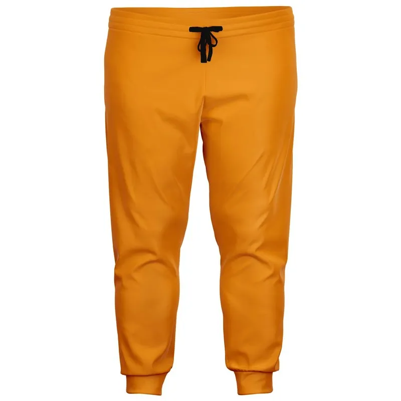 Bright Orange Joggers | Unisex | with PLUS sizes | Bright Pure Orange | C0M50Y100K0