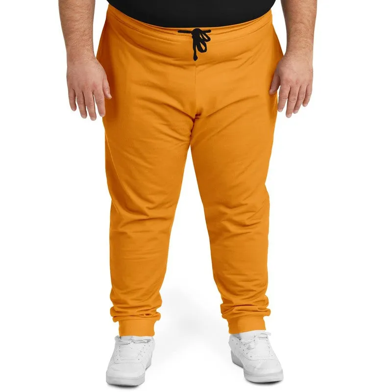 Bright Orange Joggers | Unisex | with PLUS sizes | Bright Pure Orange | C0M50Y100K0
