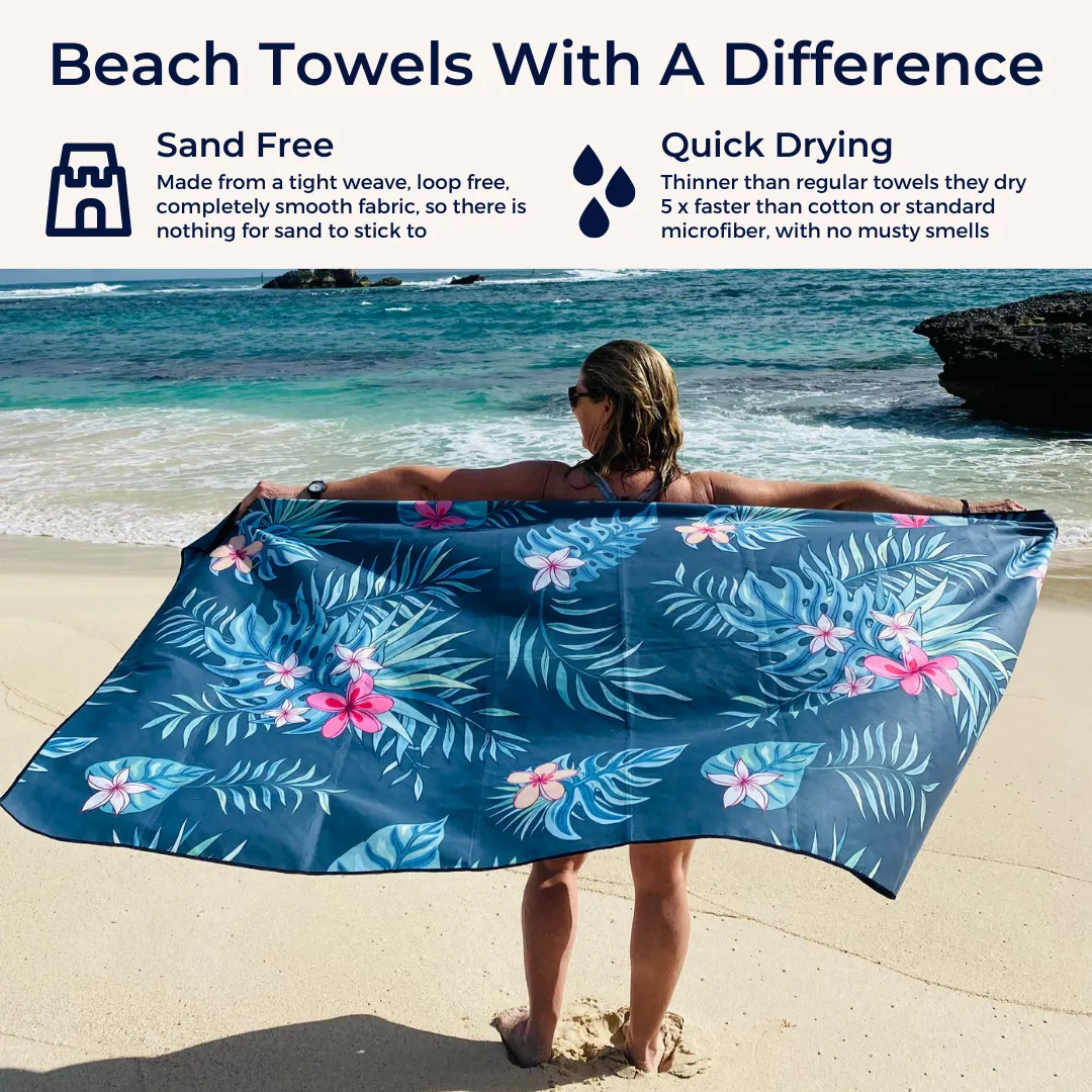 Byron Large Beach Towel & Pouch