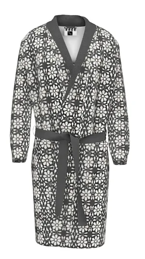 Camelbone White Flower Bathrobe