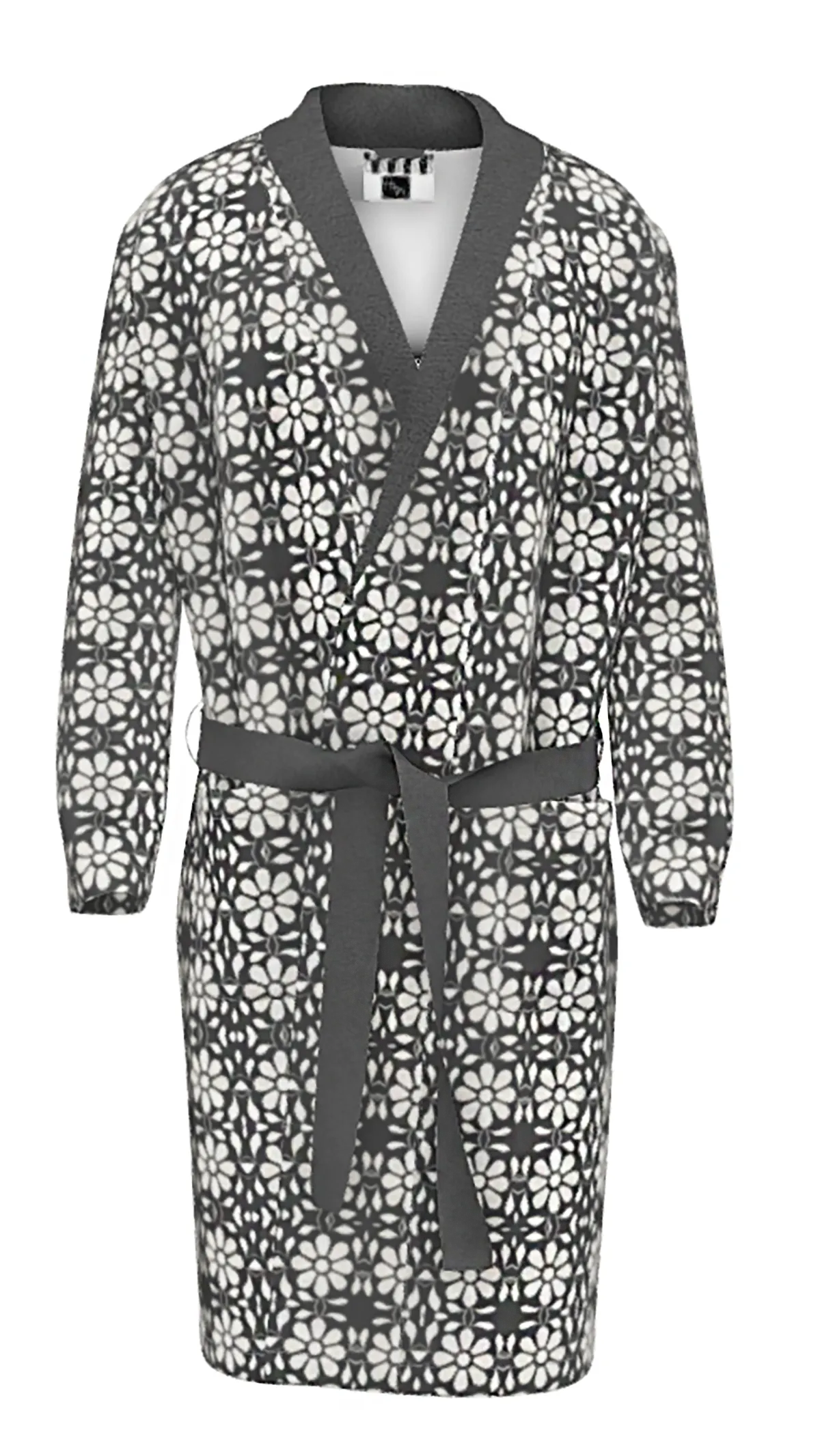 Camelbone White Flower Bathrobe