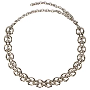 Chain Belt in Silver Metal