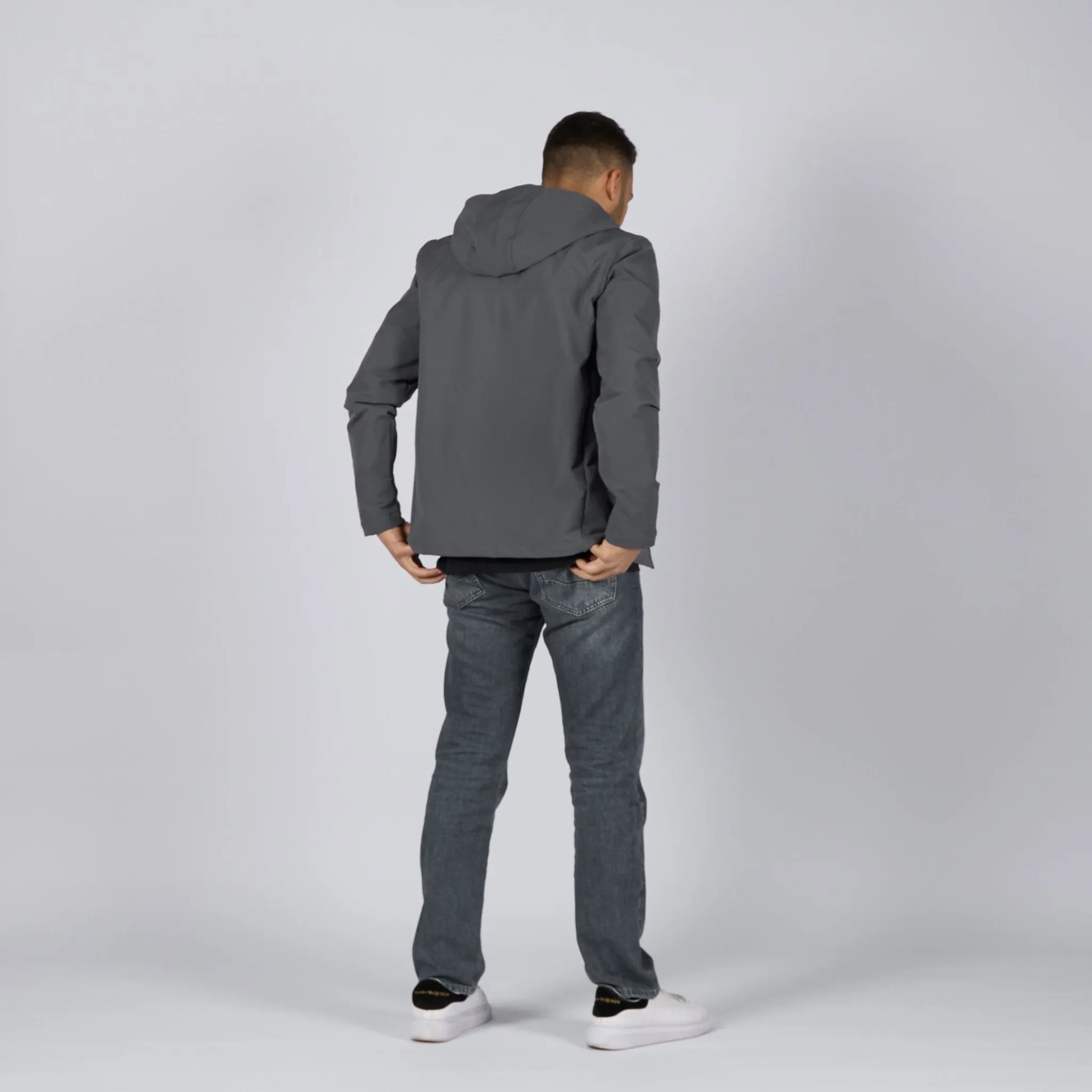 Charcoal | Adult Hooded Winterproof Jacket