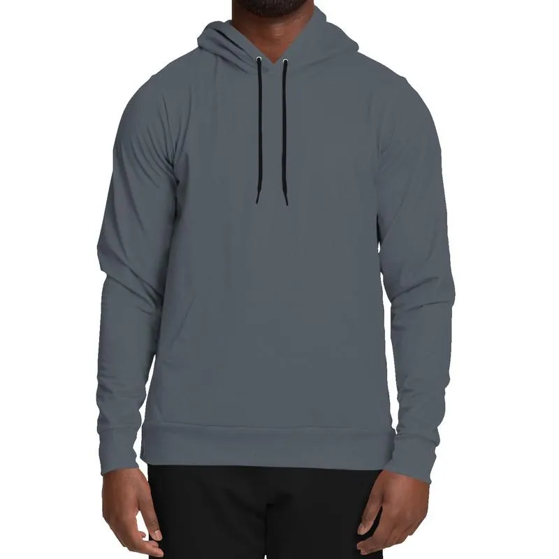 Charcoal Gray Hoodie | Unisex | with PLUS sizes | Dark Pale Cyan Gray | C10M0Y0K80