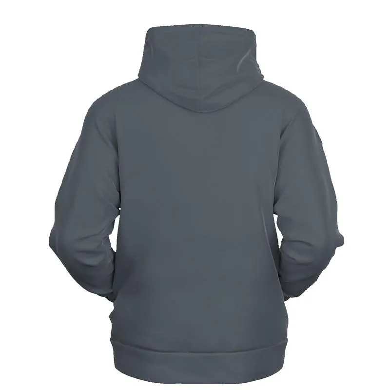 Charcoal Gray Hoodie | Unisex | with PLUS sizes | Dark Pale Cyan Gray | C10M0Y0K80