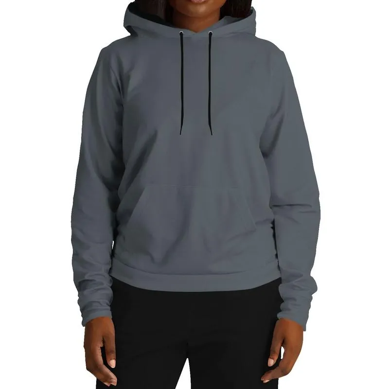 Charcoal Gray Hoodie | Unisex | with PLUS sizes | Dark Pale Cyan Gray | C10M0Y0K80