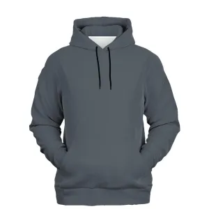 Charcoal Gray Hoodie | Unisex | with PLUS sizes | Dark Pale Cyan Gray | C10M0Y0K80