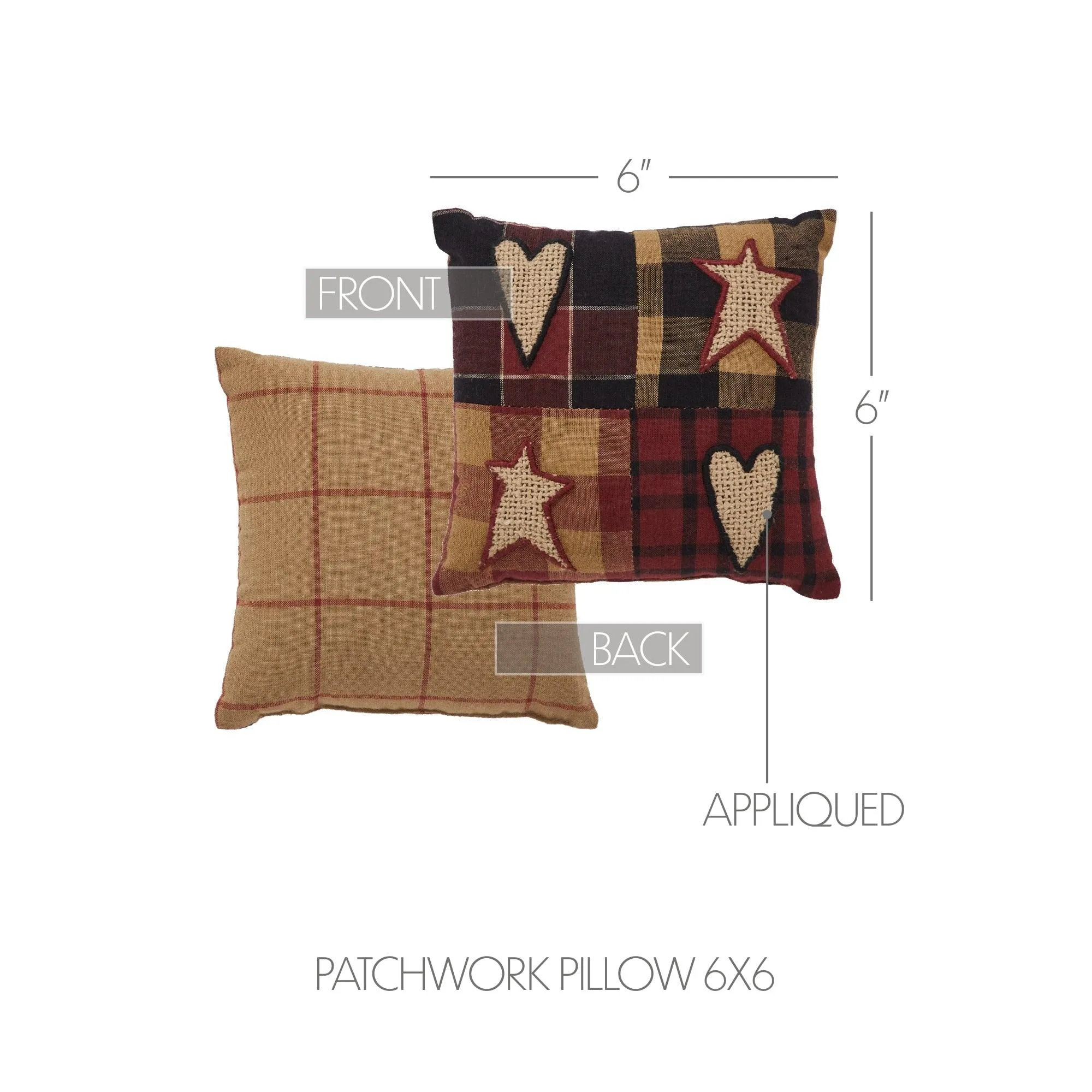 Connell Patchwork Pillow 6x6 VHC Brands