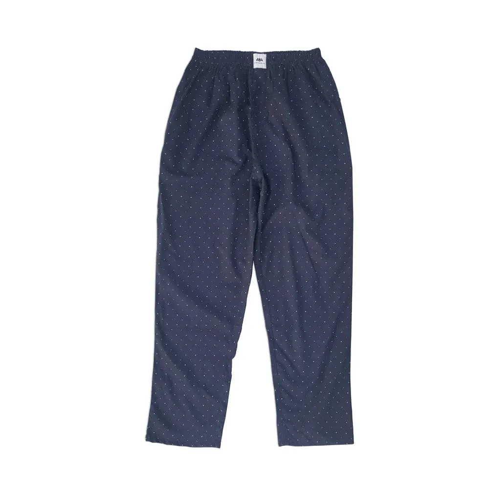 Cotton Pajama Pants - Dark Blue