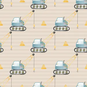 Crane Cotton Curtain Fabric - Beige